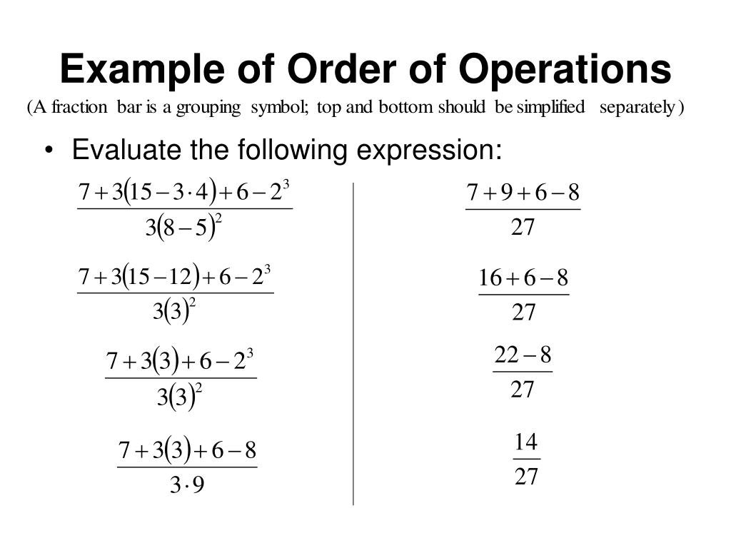 Then, you go from left to right and do the multiplication . Ppt Elementary Algebra Powerpoint Presentation Free Download Id 472701