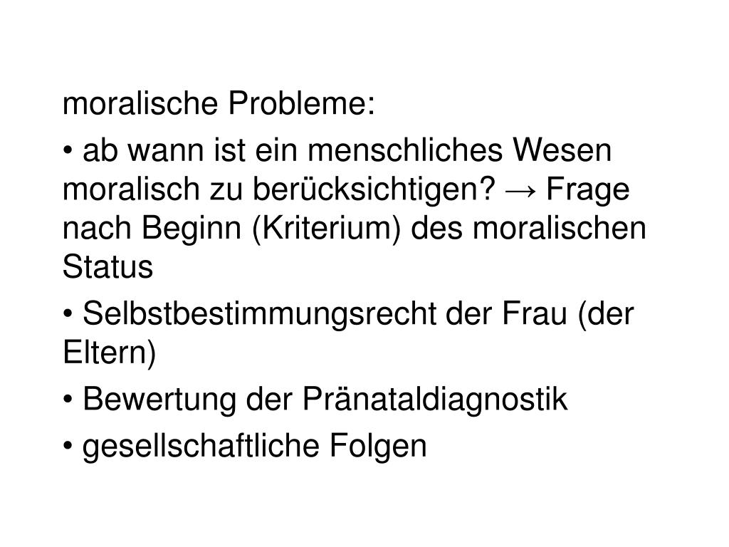 Wann kommt ein schwangerschaftsabbruch mit mifegyne® nicht oder nur unter beachtung besonderer vorsichtsmaßnahmen in frage? PPT - 19.5. Gliederung: TÃ¶tungsverbot (Heiligkeit vs