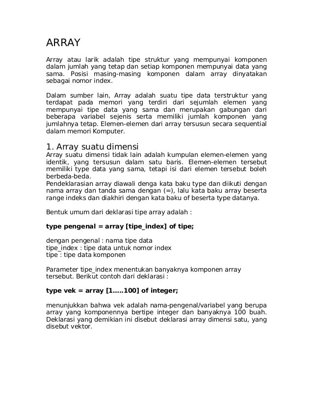 Array