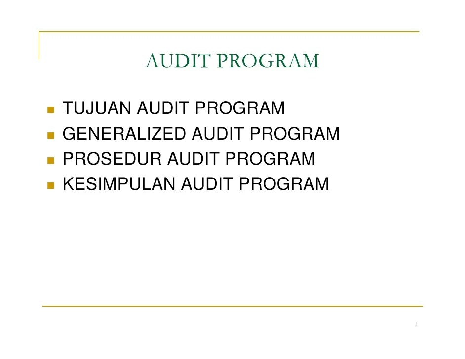 audit through the computer dapat dikatakan sebagai dimana auditor selain memeriksa data masukan dan keluaran, juga melakukan uji coba proses program dan sistemnya atau yang disebut dengan white box, sehinga auditor merasakan sendiri langkah demi langkah pelaksanaan sistem serta mengetahui sistem bagaimana sistem dijalankan pada proses tertentu. Audit Program 2