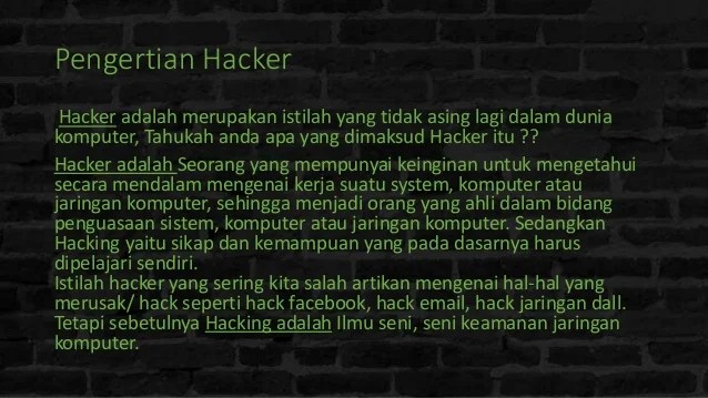 Definisi hacker