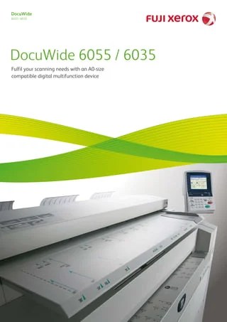 · close the document feeder. Docuwide 6055 6035