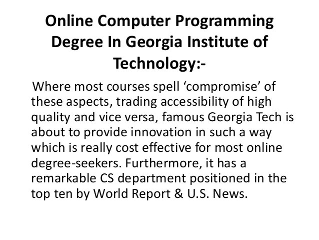 Best Of Computer Programming Degrees The Right Way! | Insblog