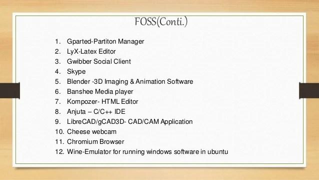 Useful Open Source Software
