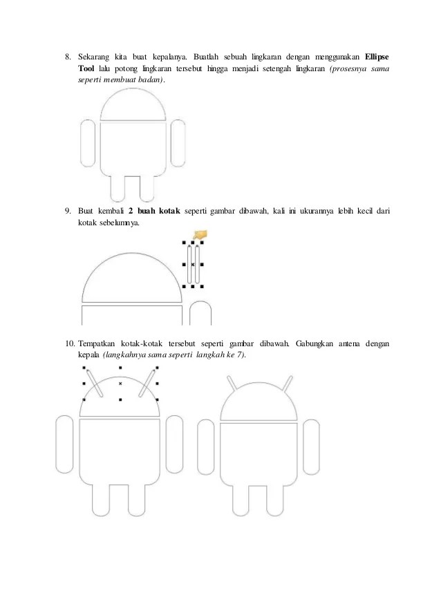 Tutorial coreldraw Cara membuat logo android