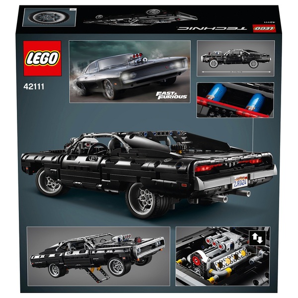 Lego 42111 Technic Fast Furious Dom S Dodge Charger Car Model Smyths Toys Uk