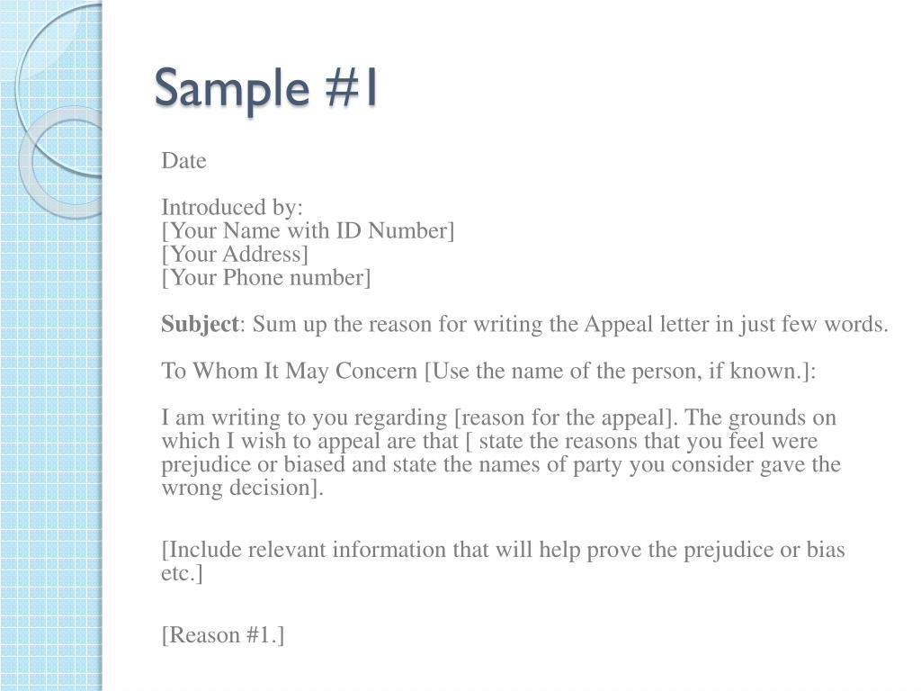 Dear name of admission officer: Ppt Letter Of Appeal Powerpoint Presentation Free Download Id 1639201