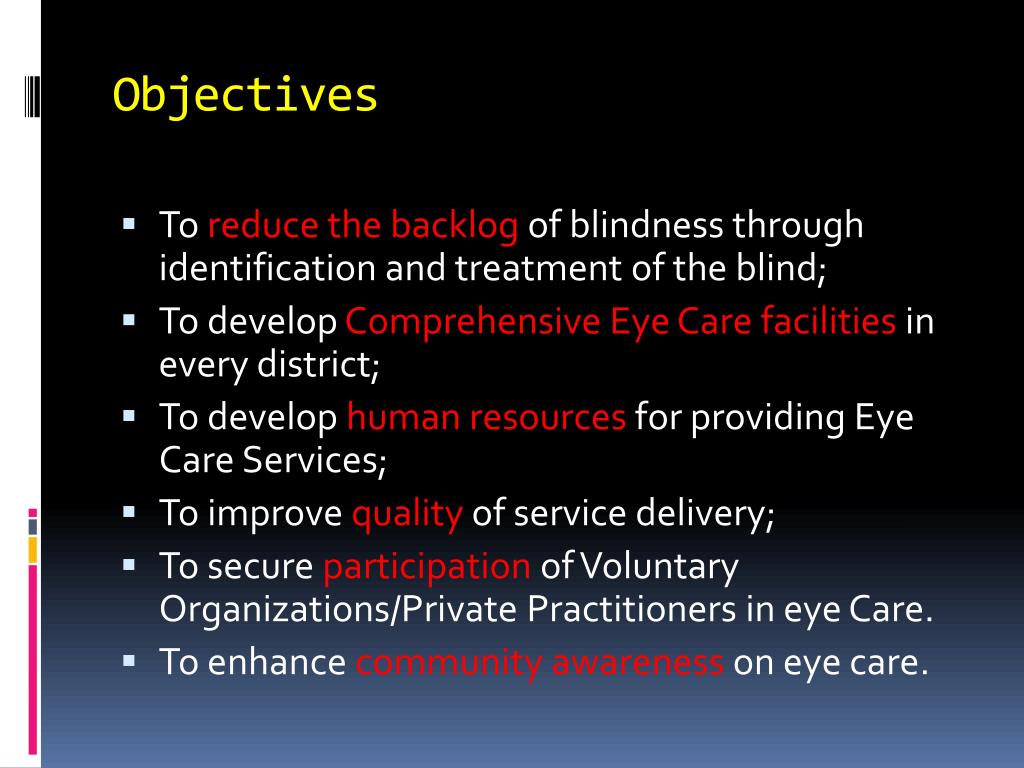 This program helps professionals who work with chil. PPT - National programme for control of blindness