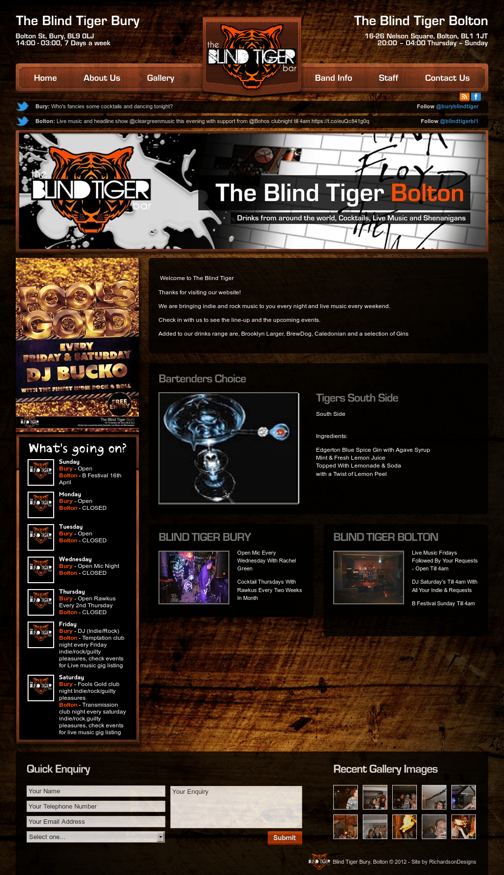 The blind tiger (bolton street). The Blind Tiger Bury - BLINDS