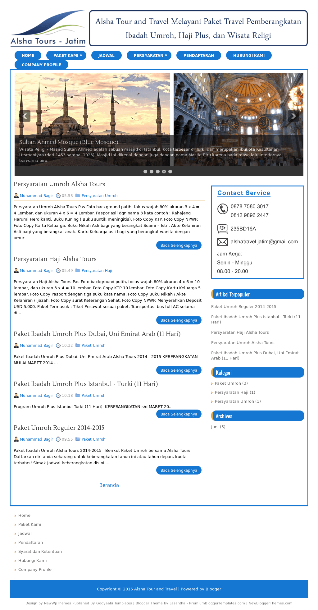 Mei 2021 *geser table ke kiri untuk lihat detail. Haji Plus Alsha Tour Inspirasi Muslim