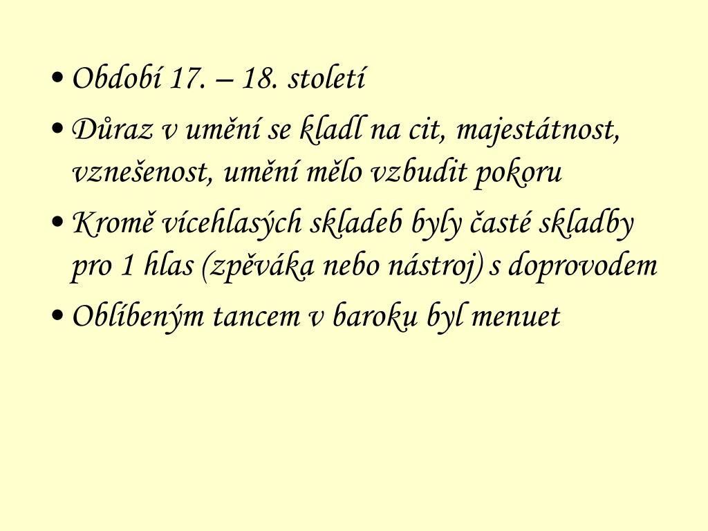 Ppt Hudba V Baroku Powerpoint Presentation Free Download Id 4129016