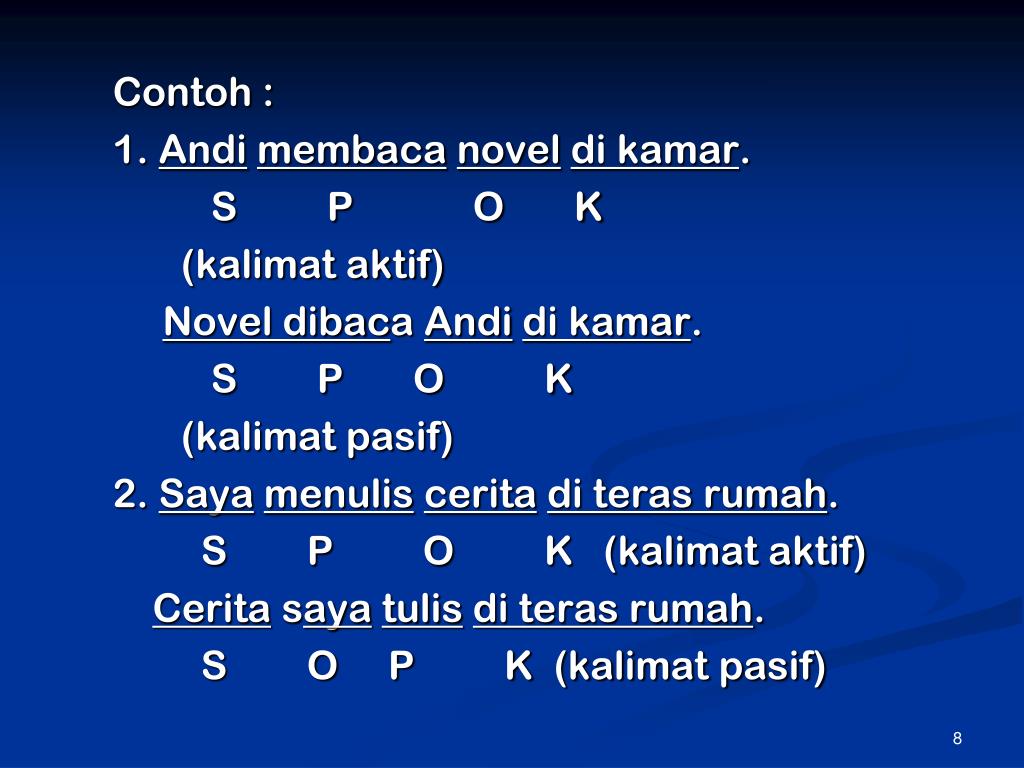 1.) hani menangis sepanjang hari. Apa Yang Dimaksud Dengan Kalimat Pasif - Apa Itu Passive Voice Rumus Dan Contoh Lengkapnya