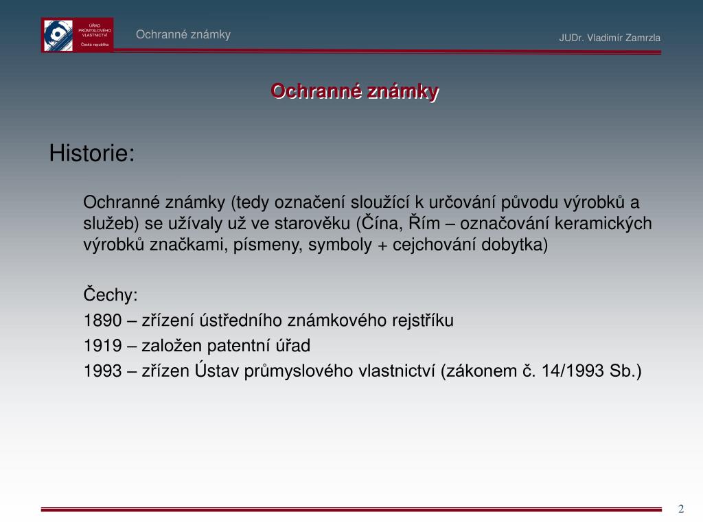 Ppt Ochranne Znamky Powerpoint Presentation Free Download Id 4495879