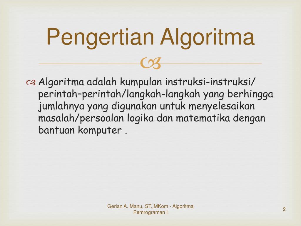 PPT - Pengertian Algoritma dan Flowchart PowerPoint Presentation, free  download - ID:4934649
