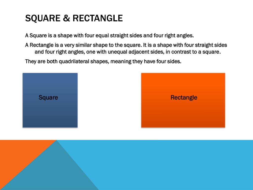 A square is a quadrilateral; Ppt Square Rectangle Powerpoint Presentation Free Download Id 6953697