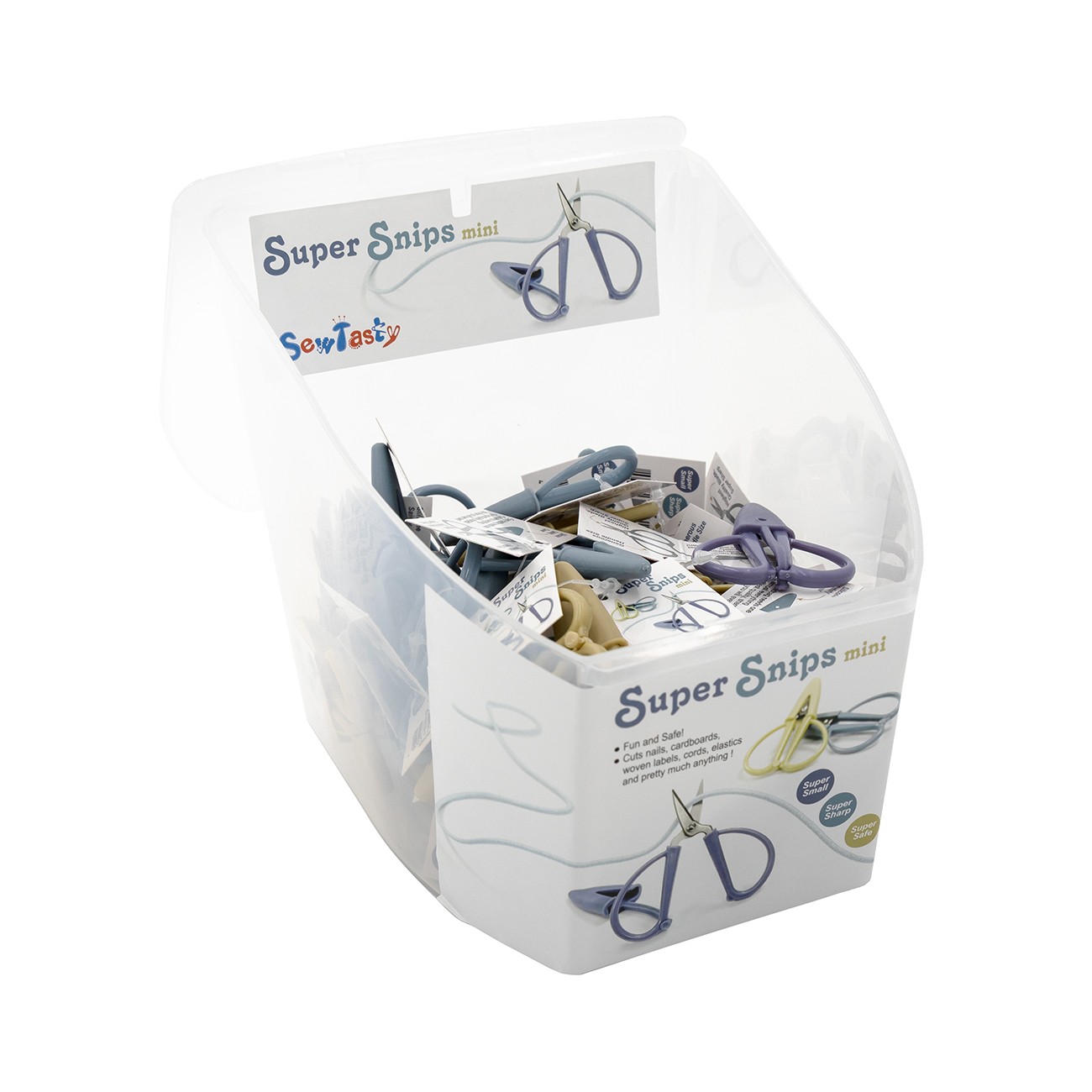 No pencil or eraser required! Super Shears Mini 36pc Bucket