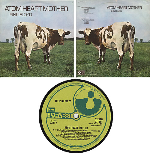 Pink Floyd Atom Heart Mother Export Edition Uk Vinyl Lp Record 777001 Atom Heart Mother Export Edition Pink Floyd 777001 Harvest