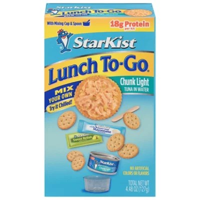 What goes with tuna salad? Starkist Charlies Snack Kit Mix Your Own Tuna Chunk Light In Water 4 48 Oz Jewel Osco