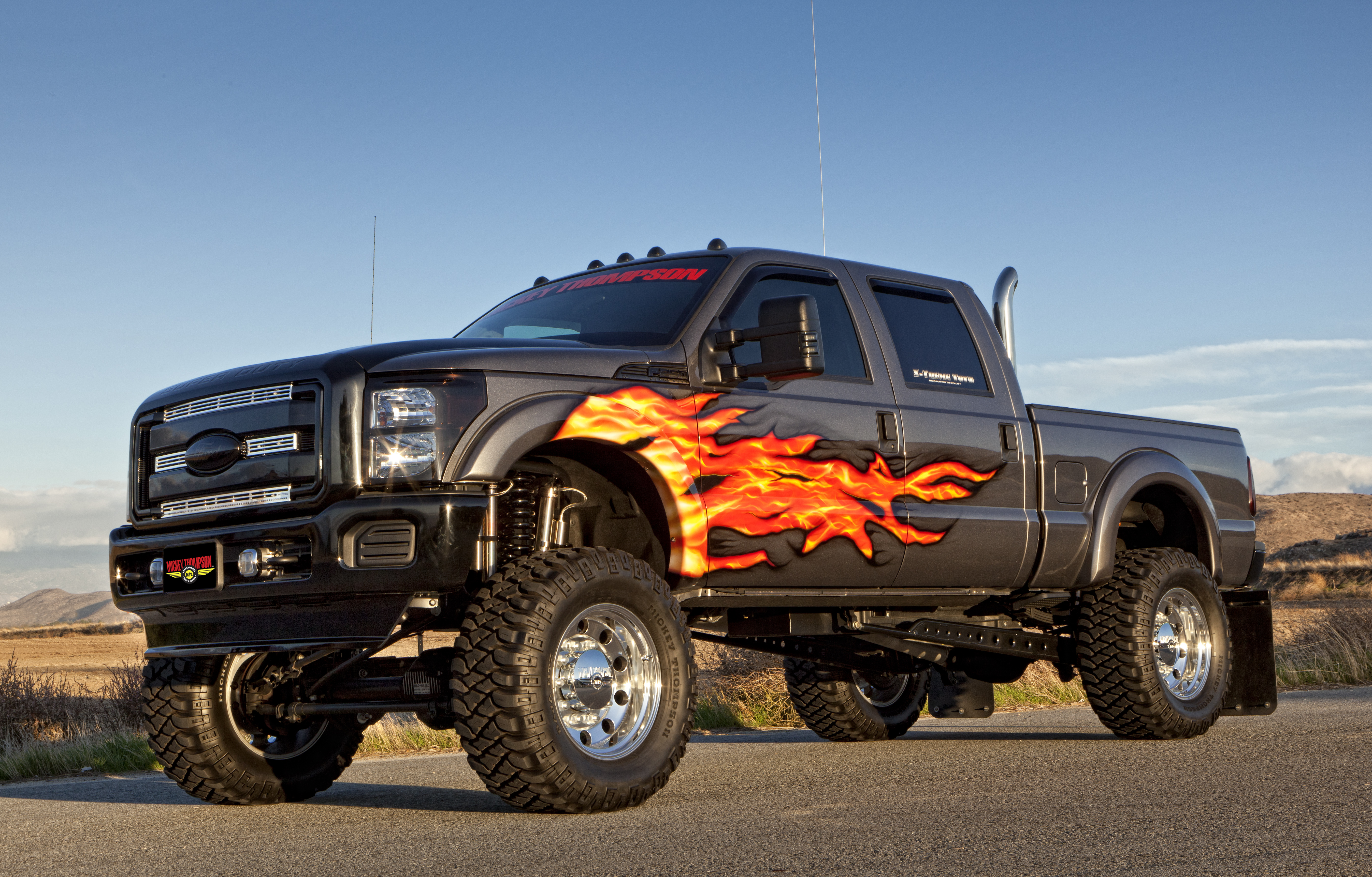 Ford trucks wallpapers and background images for all your devices. Mickey Thompson Ford F 250 Super Duty 4k Ultra Hd Wallpaper Background Image 5393x3451
