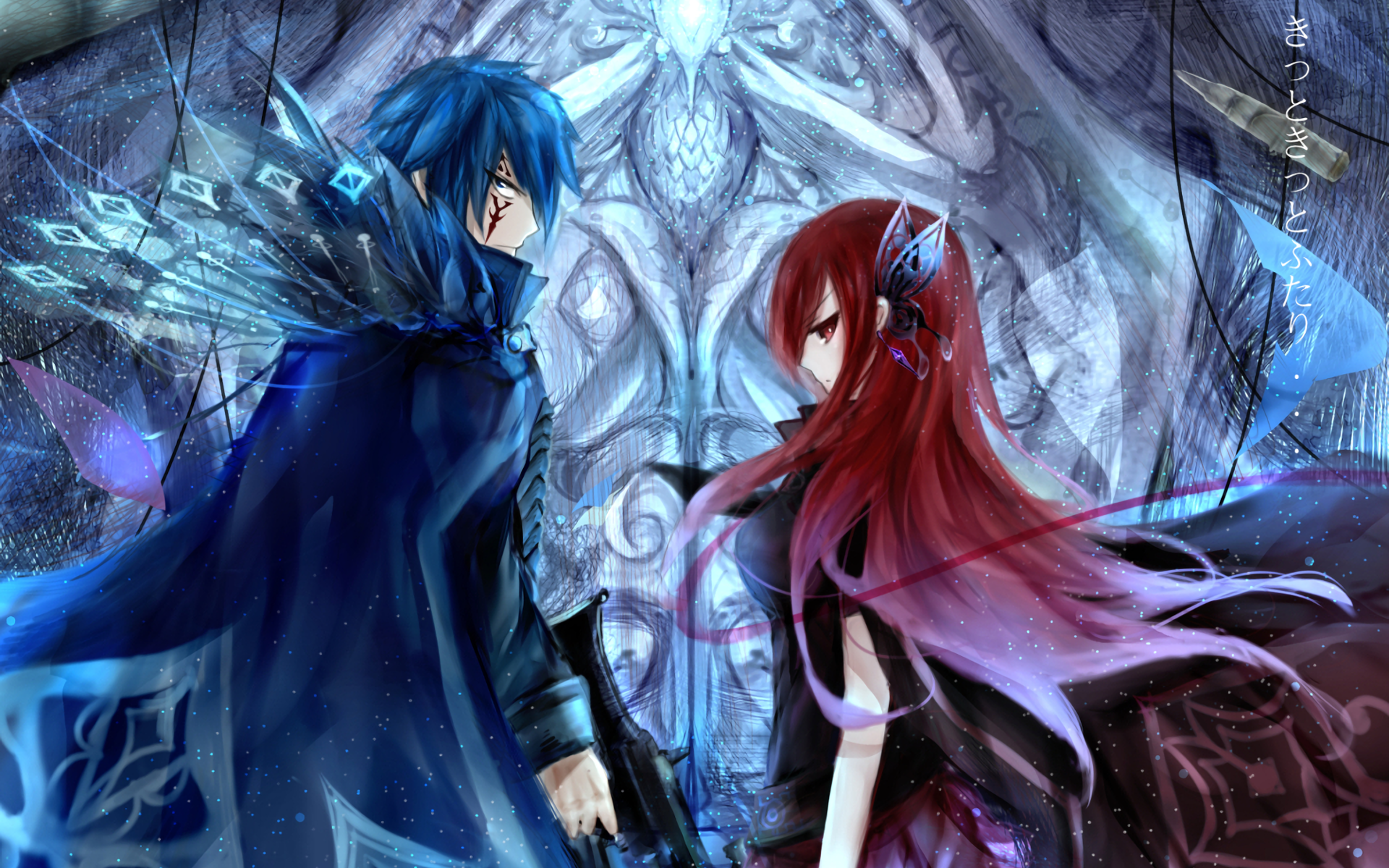 Wallpaper mystogan korigengi fairy tail pictures. Erza Scarlet Jellal Fernandes Hd Wallpaper Background Image 1920x1200