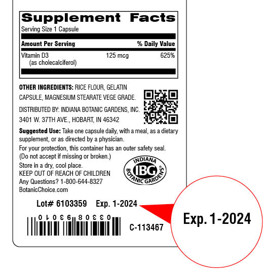 We offer wholesale pricing and customization that best fit you. Botanic Choice | ManufacturedvsExpiration