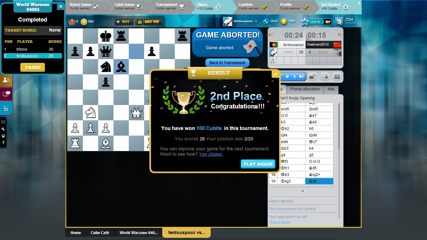 We are vaccinating patients ages 12+. Tournaments I Have Won On Chesscube Chess Com