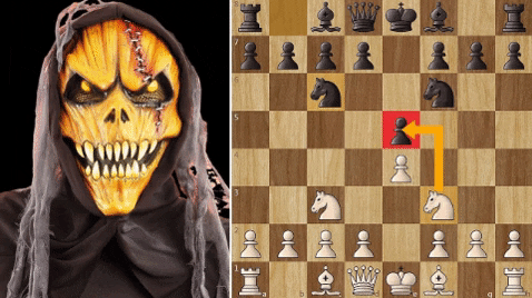 The article cites mauritz wind's comments comparing the halloween gambit to the cochrane gambit against the petroff (1.e4 e5 2.nf3 nf6 3.nxe5 d6 4.nxf7), but while there are. The Halloween Gambit Chess Forums Chess Com