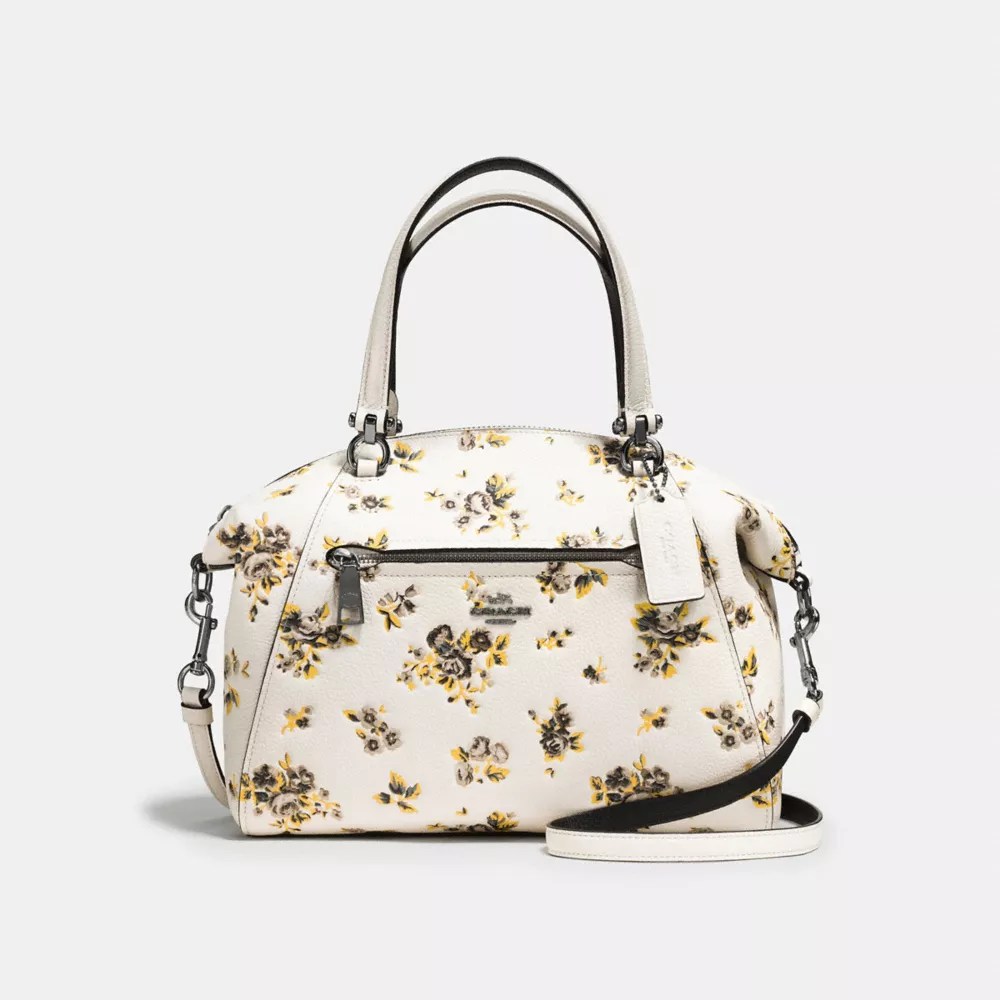 Shop prairie satchel in signature canvas with victorian floral print on the coach outlet official site. Prairie Satchel With Floral Print Coach