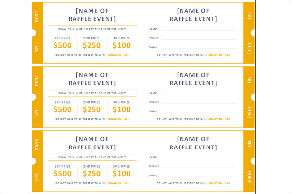 34 raffle ticket template free word pdf psd doc sample formats