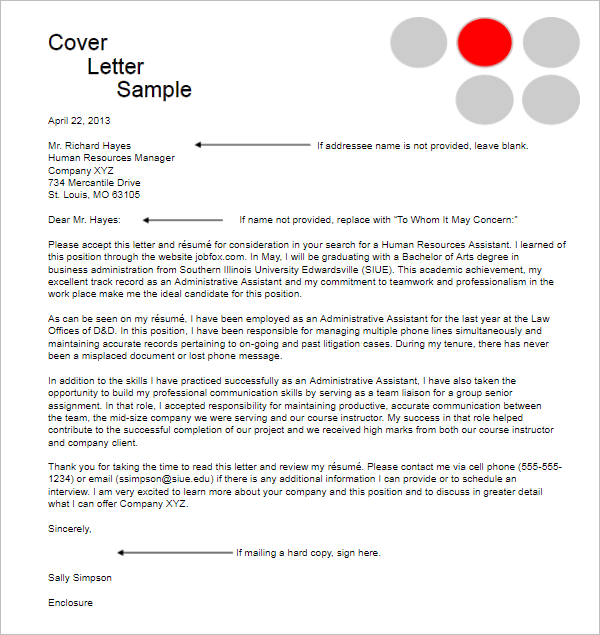A letter of application sent with a resume in response to an advertised position, a letter of. 21 Free Cover Letter Examples Free Word Pdf Templates