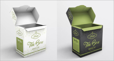 Oganic tea branding and packaging mockup in psd format where you can easily insert your designs into the labels via adobe photoshop. 18 Tea Box Mockup Psd Free Download Creative Template