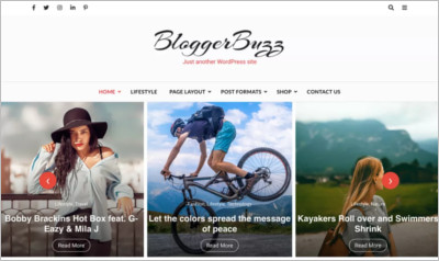 It comes with high quality features and is a perfect fit for all kind of blogs such as food . Blogger Buzz Wordpress Theme Free Themes Creative Template