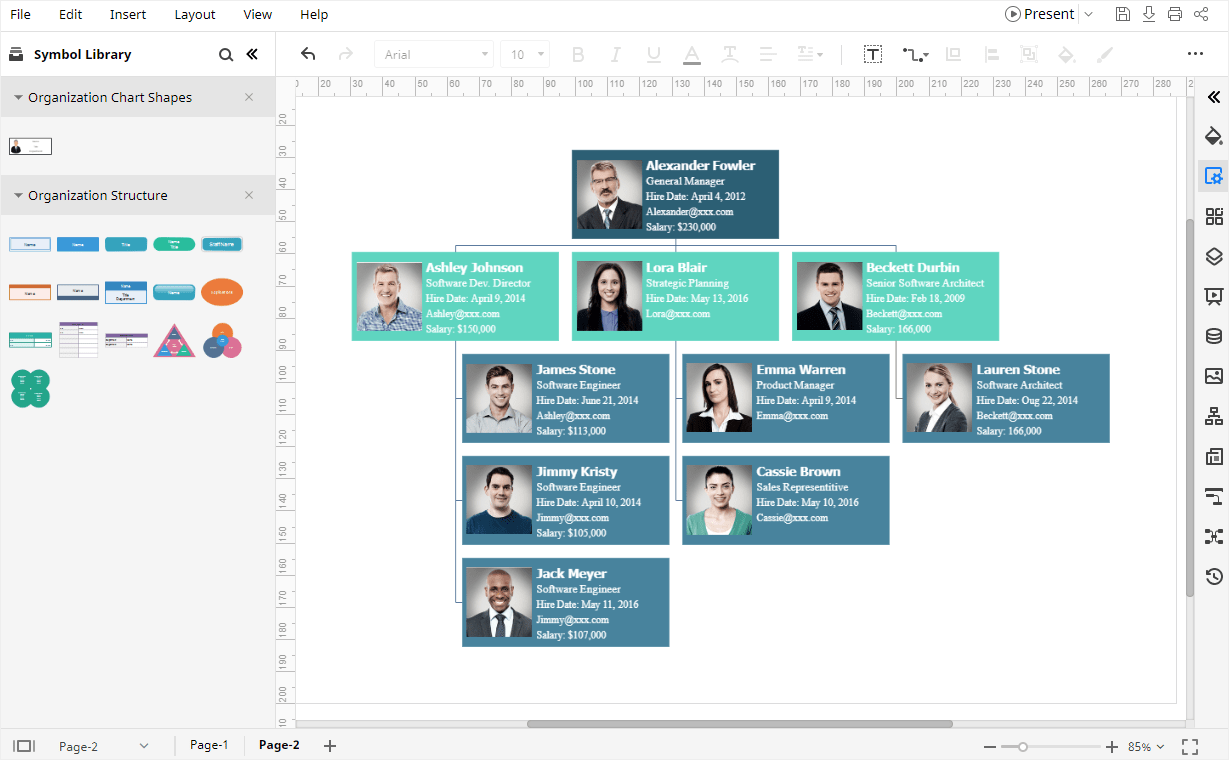 Org Chart Template Google Docs