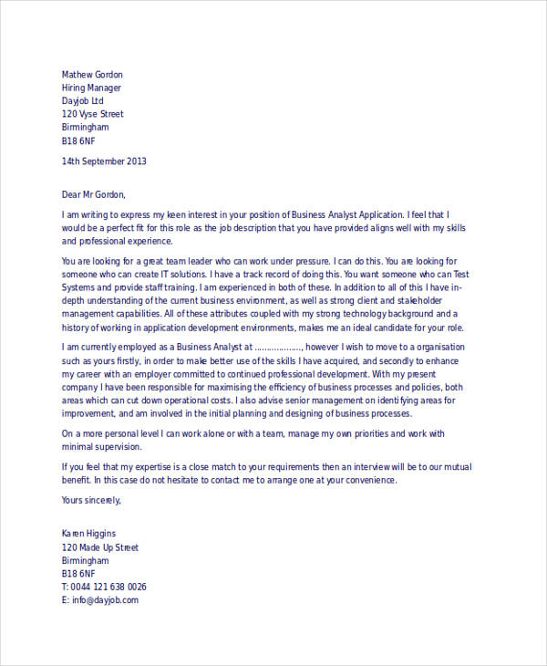 With 7+ years of experience supporting&nbsp;. 10 Contoh Job Application Letter Bahasa Inggris Keren Dyp Im