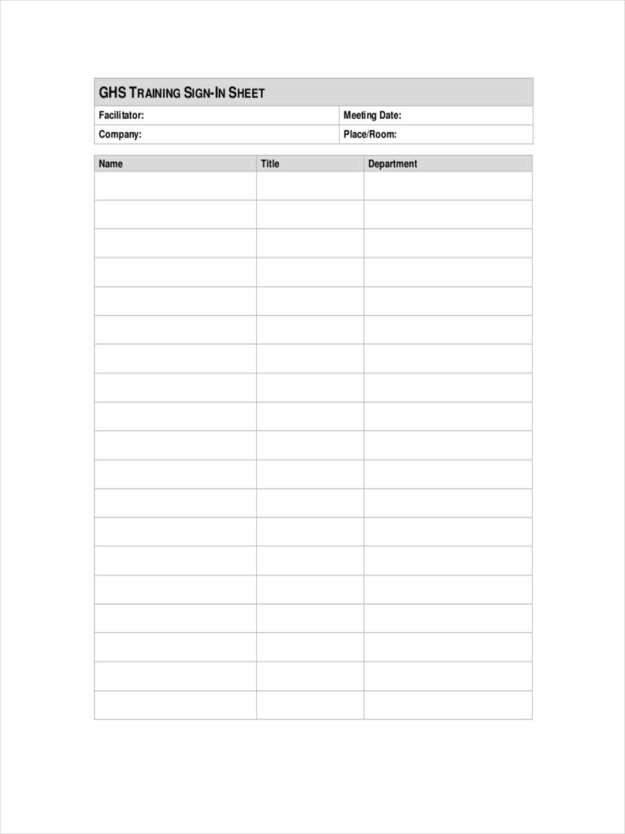 There are 12 free printable sign in sheets to pick from. Free 50 Sheet Examples In Pdf Doc Examples