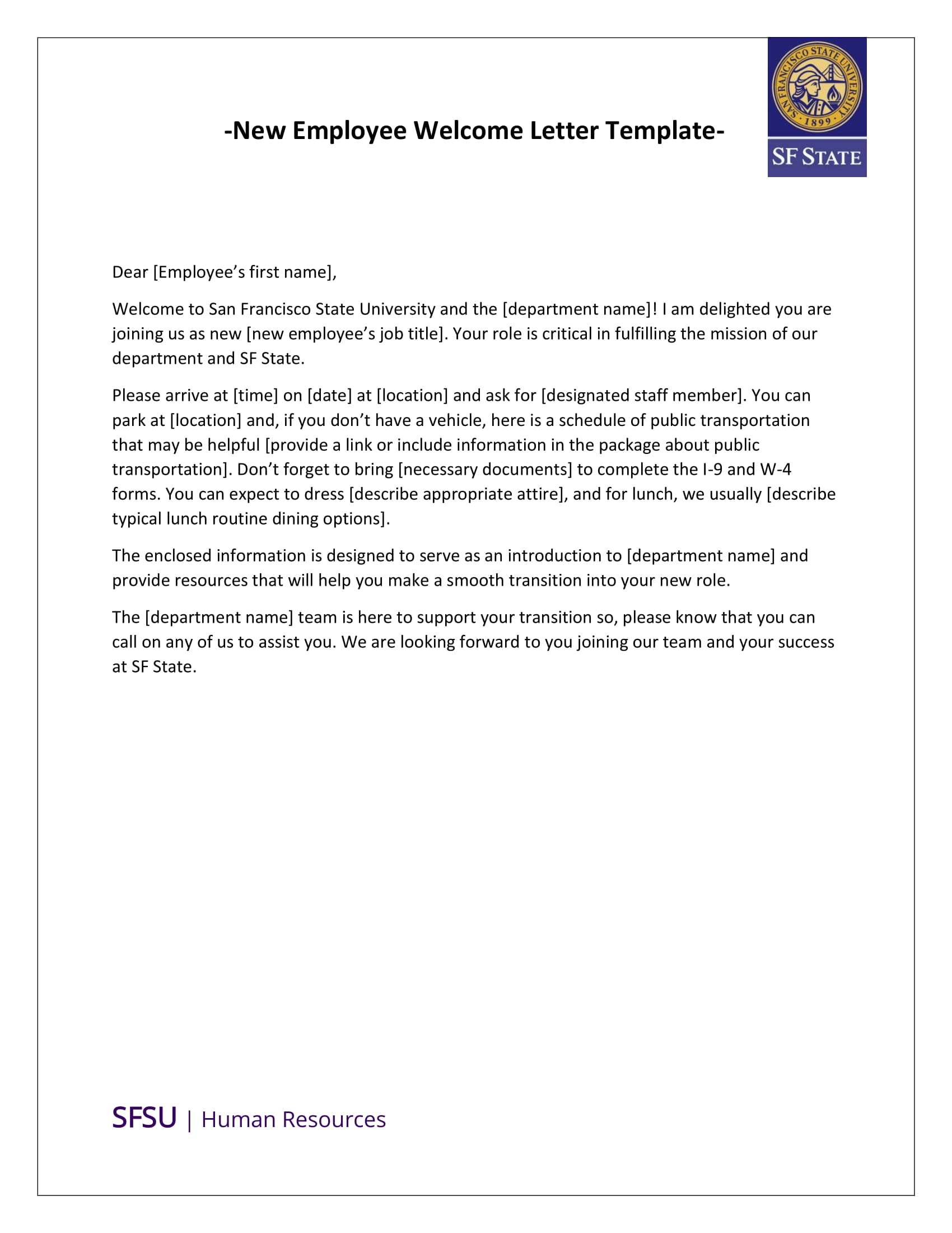 New employee welcome letter example from some old files and had to share. 9 New Hire Welcome Letter Examples Pdf Examples