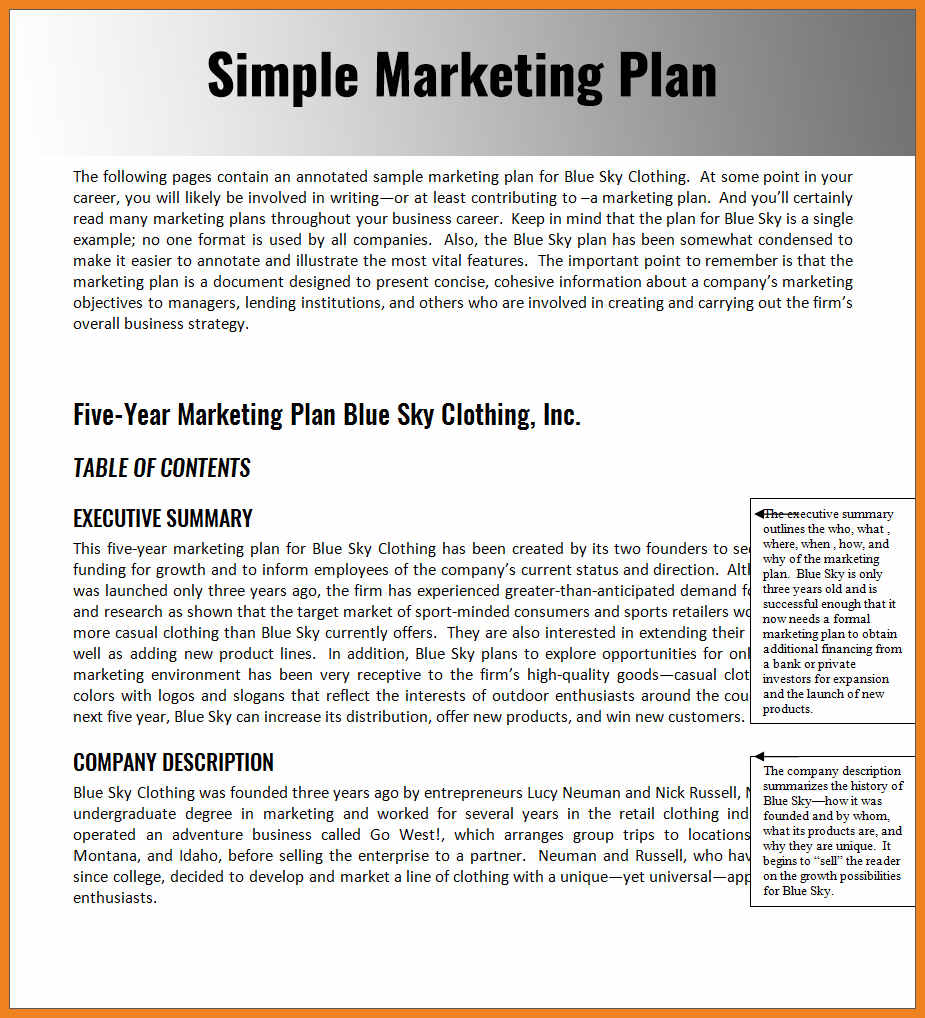 Inilah contoh konkret dari marketing plan. 11+ Business Marketing Plan Examples - PDF, Word | Examples