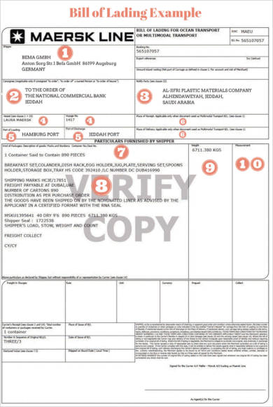 The term double blind is used when the . 8+ Straight Bill of Lading Examples - PDF | Examples