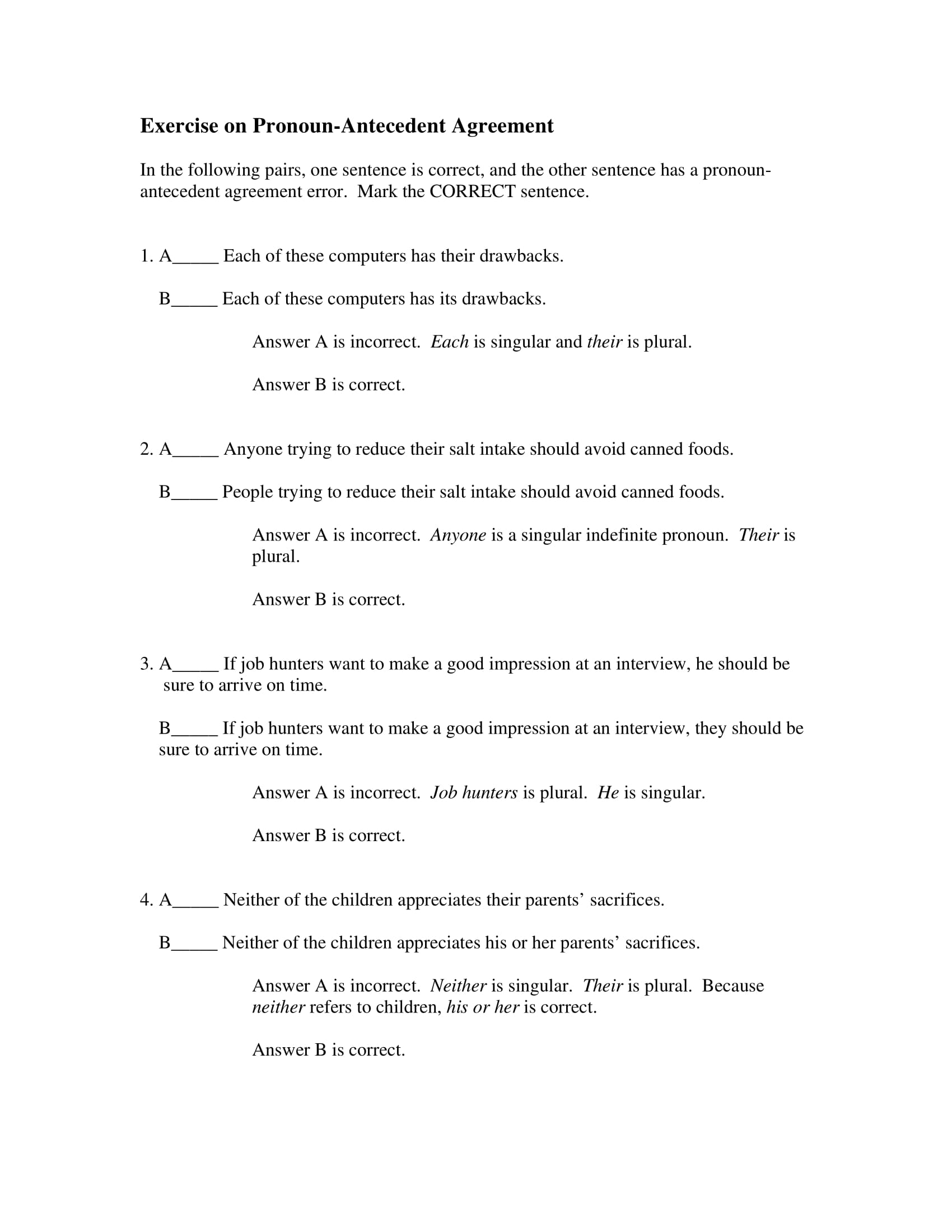 The loyal forces fought the guerillas until they . 9 Pronoun Antecedent Examples Pdf Examples