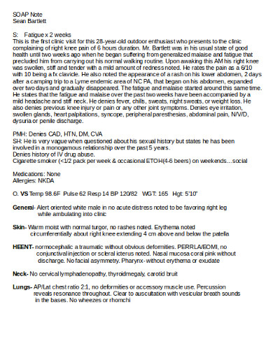 Physical therapy is an individualized program of gentle stretching and exerc. 10+ Best Medical SOAP Note Examples & Templates [Download