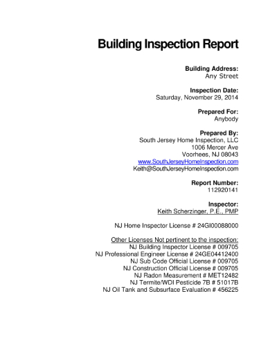 Microsoft office document icon low slope inspection report form. Building Inspection Report Examples 10 Download Now Google Docs Ms Word Apple Pages Pdf Examples