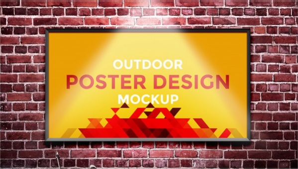 Delicate and minimal background will help to expose your design and highlight its value. Free 20 Poster Mockups In Psd Indesign Ai Vector Eps Ai