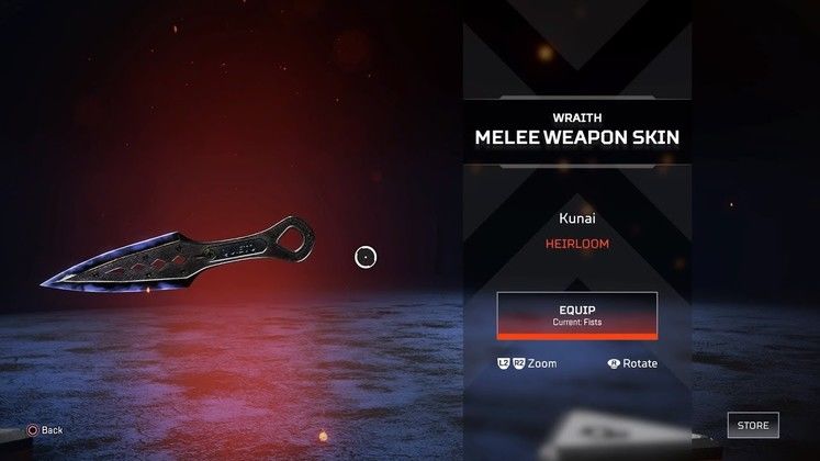 In the crate, the players can find an intro quip, banner pose, and a unique skin for her melee knife. Apex Legends Wraith Knife - How to get knife in Apex
