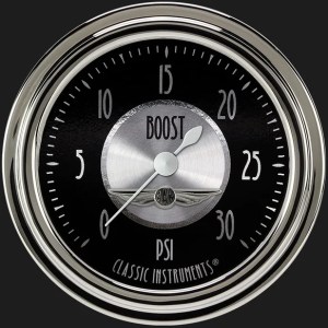All American Tradition 2 5/8″ Boost Gauge, 30 psi – AT342SLC