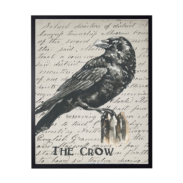 See the seller's listing for full details. The Crow Framed Halloween Wall Art Kirklands