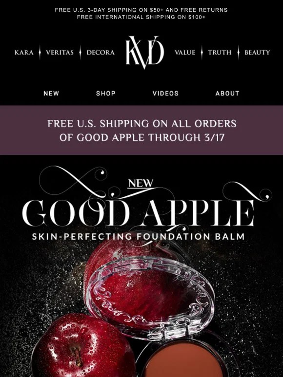 Kat Von D Beauty: Get New Good Apple Foundation Shipped For Free | Milled 774_x_580_jpg
