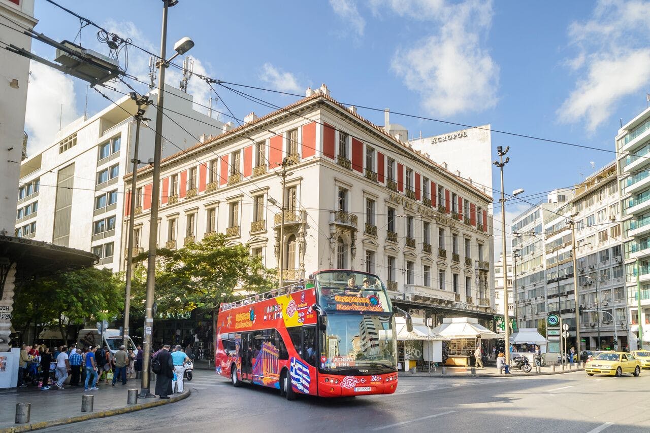 The original hop on hop off commentated route and tours of athens. Hop On Hop Off Athens Pass With Piraeus And Beach Riviera Tour Options Musement