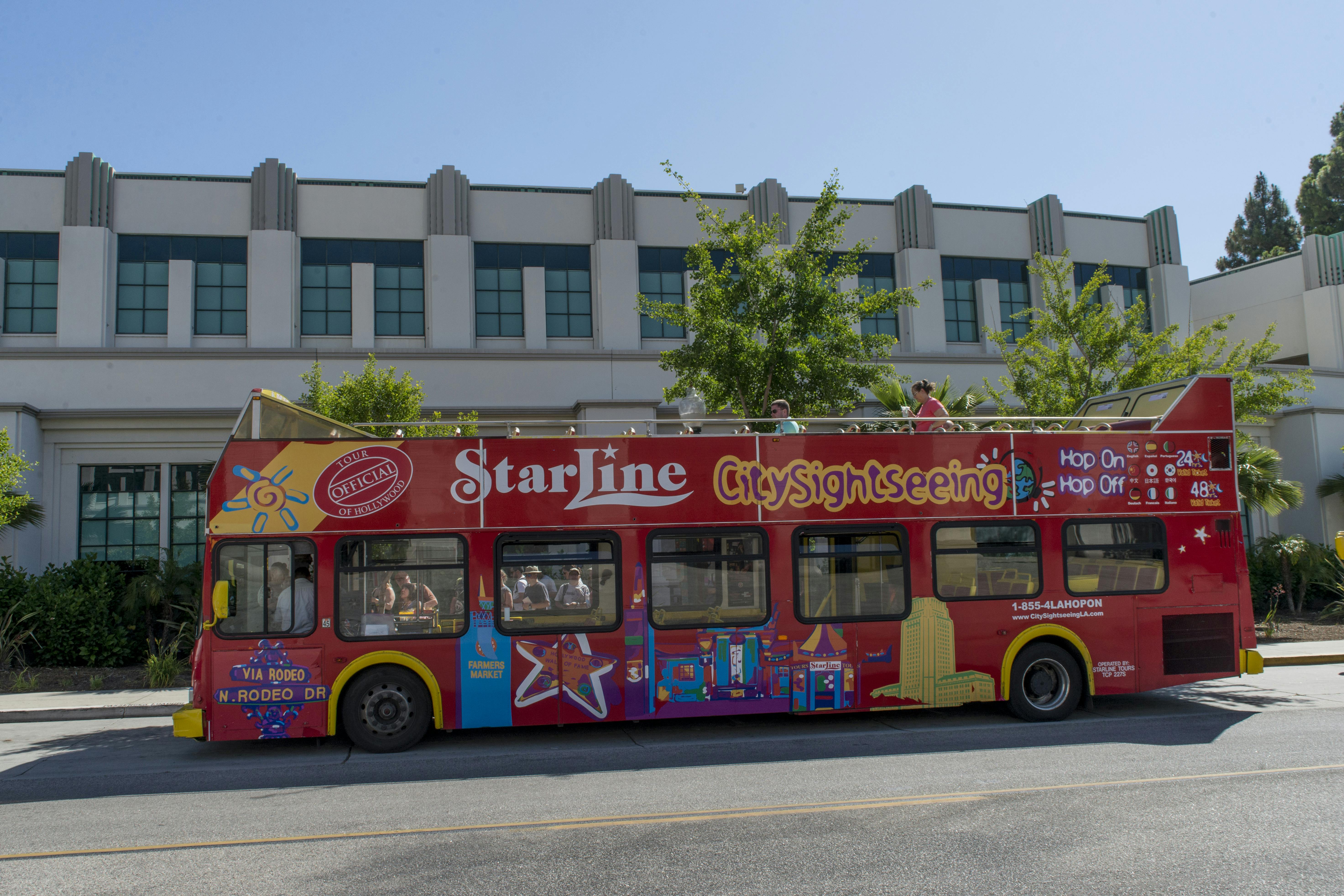 The tour is narrated in 9 languages and lets you explore . City Sightseeing Hop On Hop Off Bus Tour Of Hollywood And Los Angeles Musement