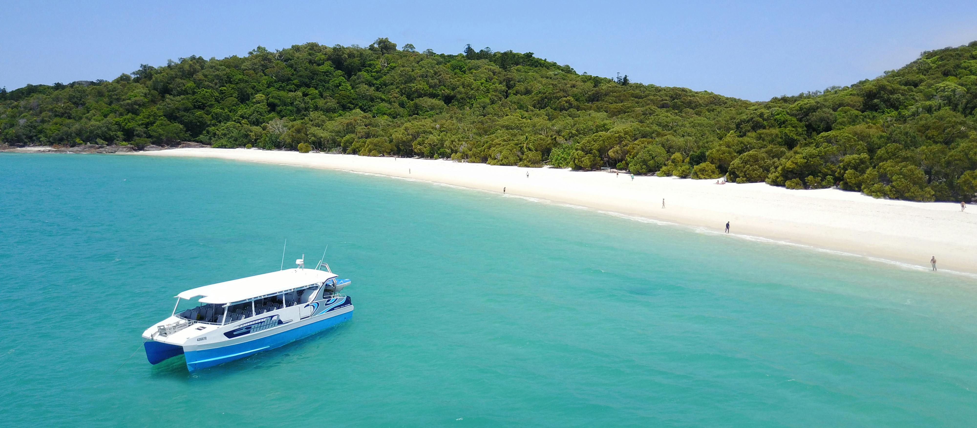 First up you wanna get to airlie beach as this is where all of the tours go from and if you are travelling in peak season, we´d recommend booking in advance . Whitsunday Bullet Day Trip Whitehaven Beach And Snorkelling Musement