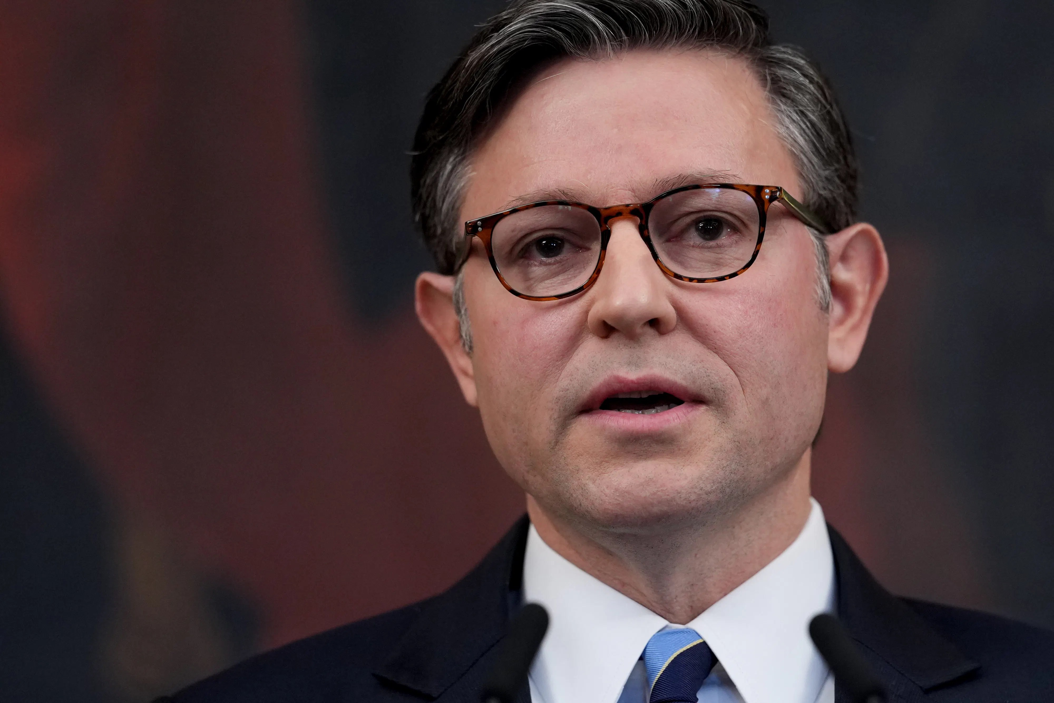 Mike Johnson Seems Uncomfy With Trump’s New Shutdown Plan for Backpay